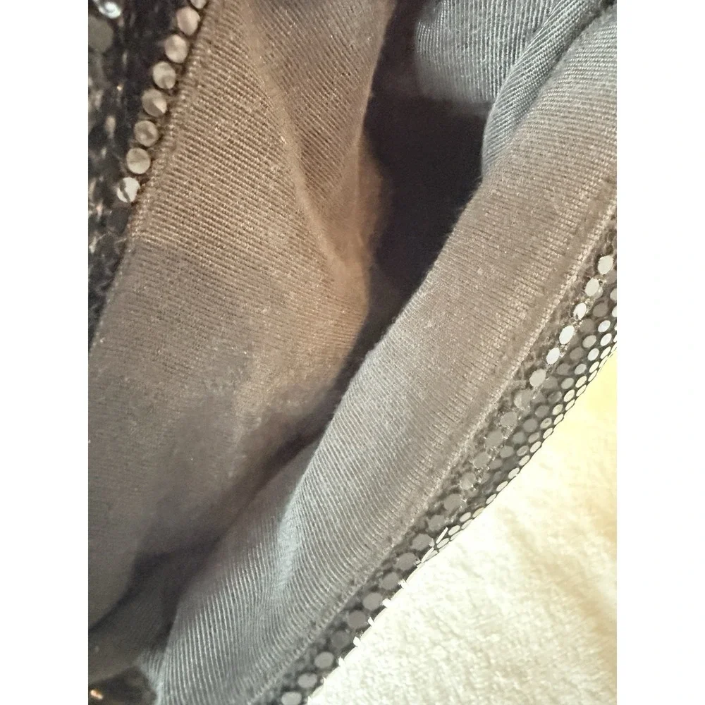 Black Metal Mesh Evening Bag Crossbody Prom Black Tie Fancy‎ Slinky